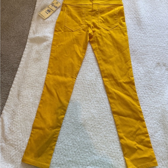 Revolt Jeans Yellow Jeggings Slim Fit Cropped - Picture 4 of 4